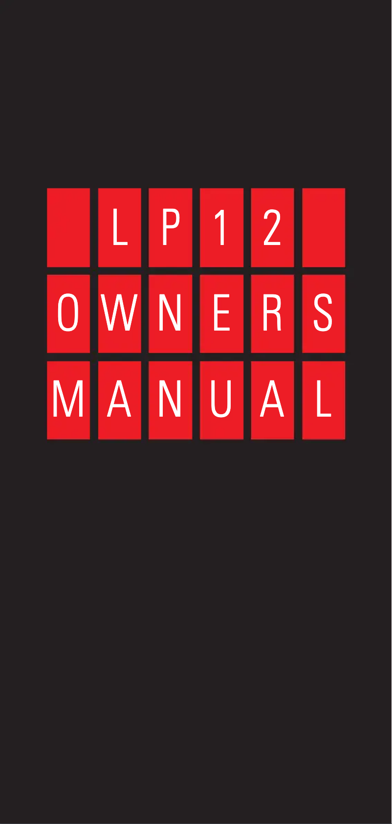 Page n°1 - Manuel utilisateur Linn Klimax LP12