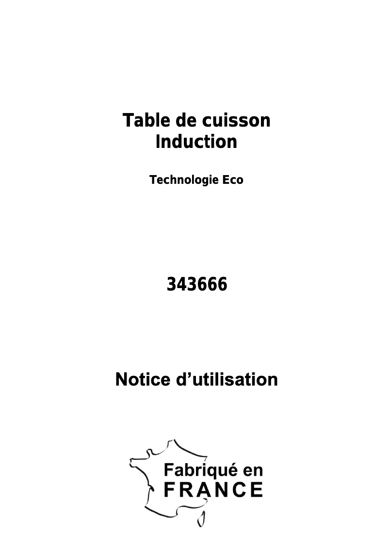 Page n°1 - Manuel utilisateur Brico Dépôt 343666