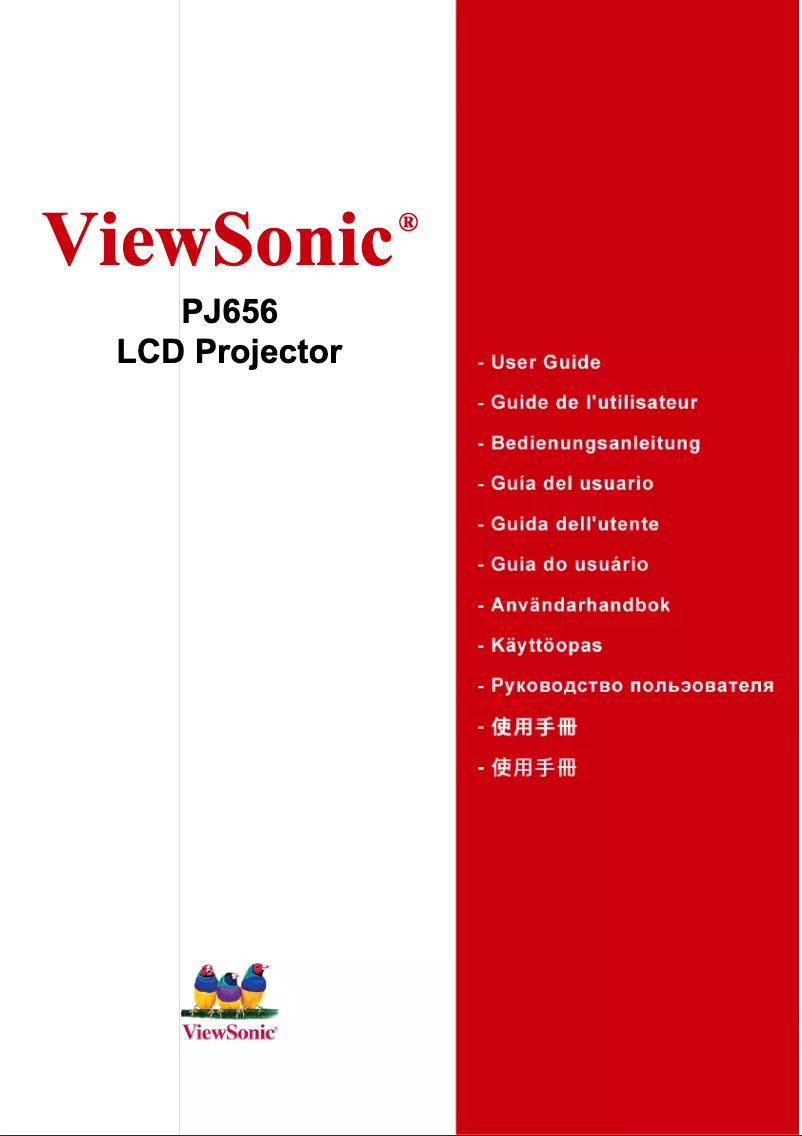 Page n°1 - Manuel utilisateur Viewsonic PJ656