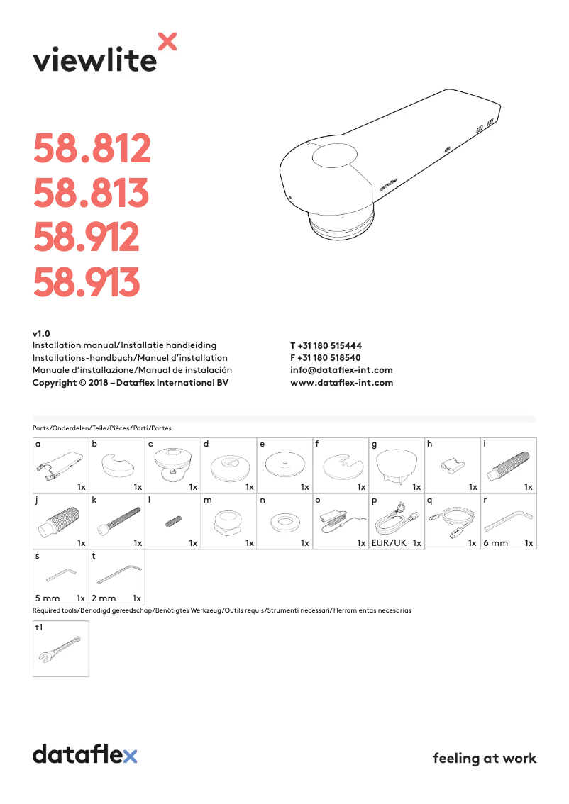 Page 1 de la notice Manuel utilisateur Dataflex Viewlite 58.813
