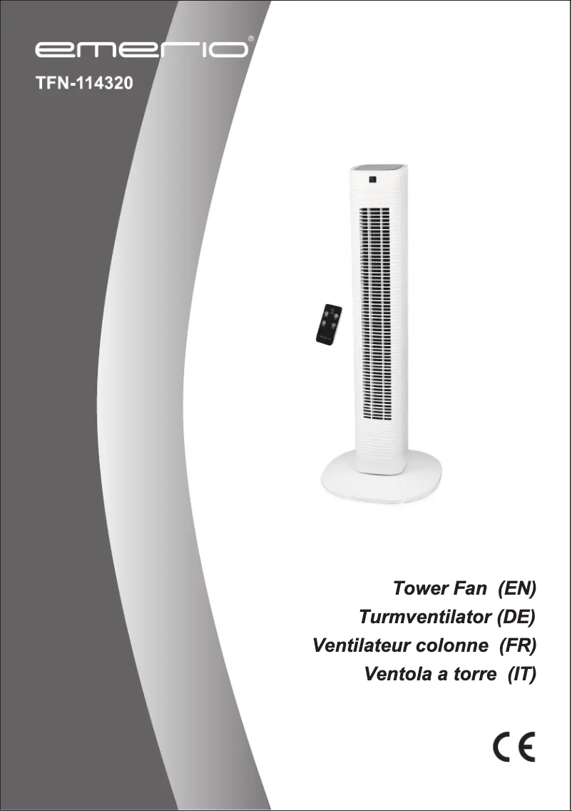 Page n°1 - Manuel utilisateur Emerio TFN-114320
