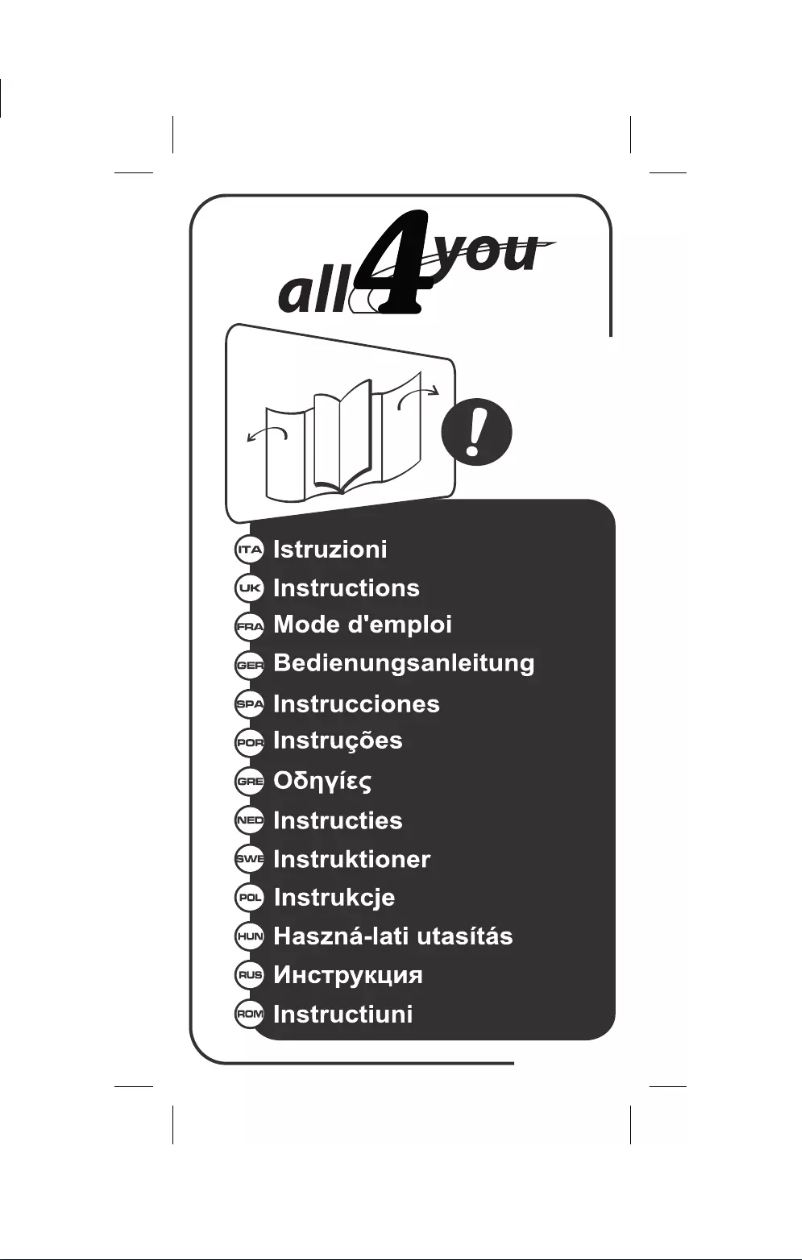 Imagen de la primera página del manual del dispositivo All For You