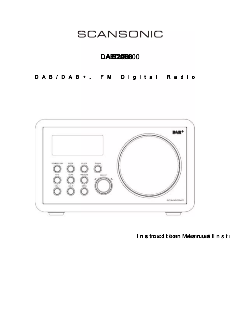 Página 1 del manual Manual de usuario Scansonic DA200