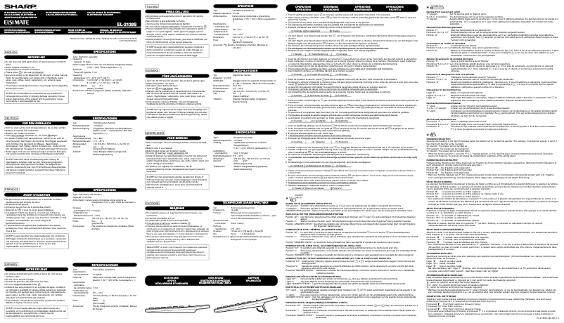 Image de la première page du manuel de l'appareil EL-239HB