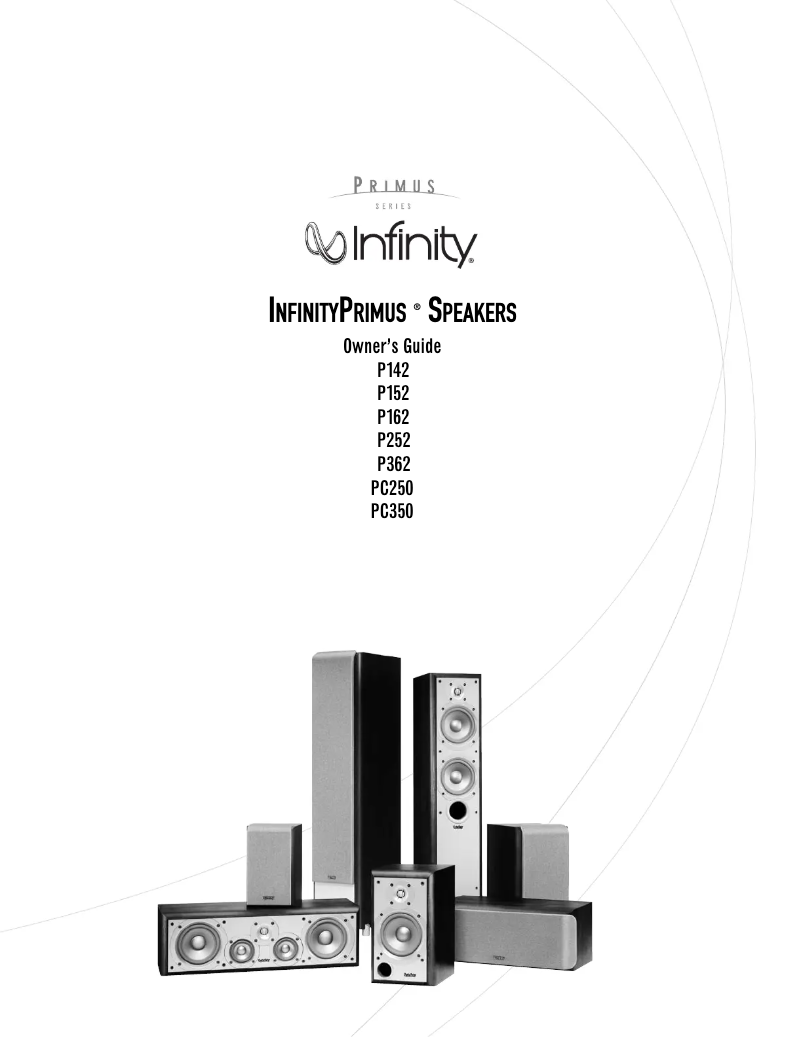 Page n°1 - Manuel utilisateur Infinity Primus P162