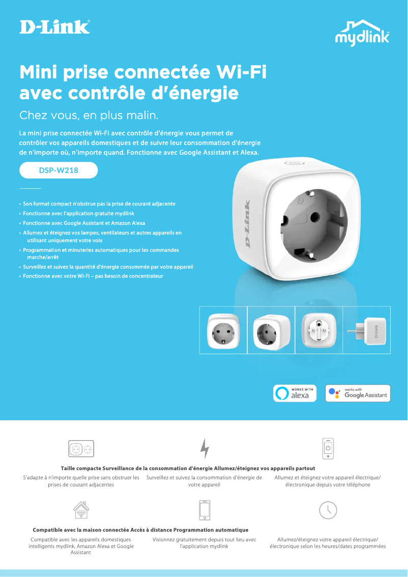 Page n°1 - Manuel utilisateur D-Link DSP-W218