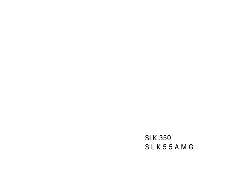 Image de la première page du manuel de l'appareil SLK 350 (2005)