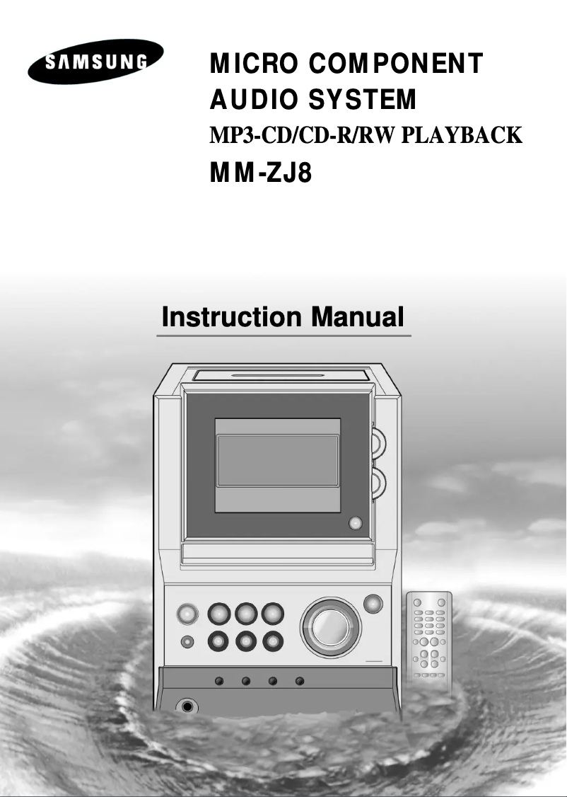 Page 1 de la notice Manuel utilisateur Samsung MM-ZJ8