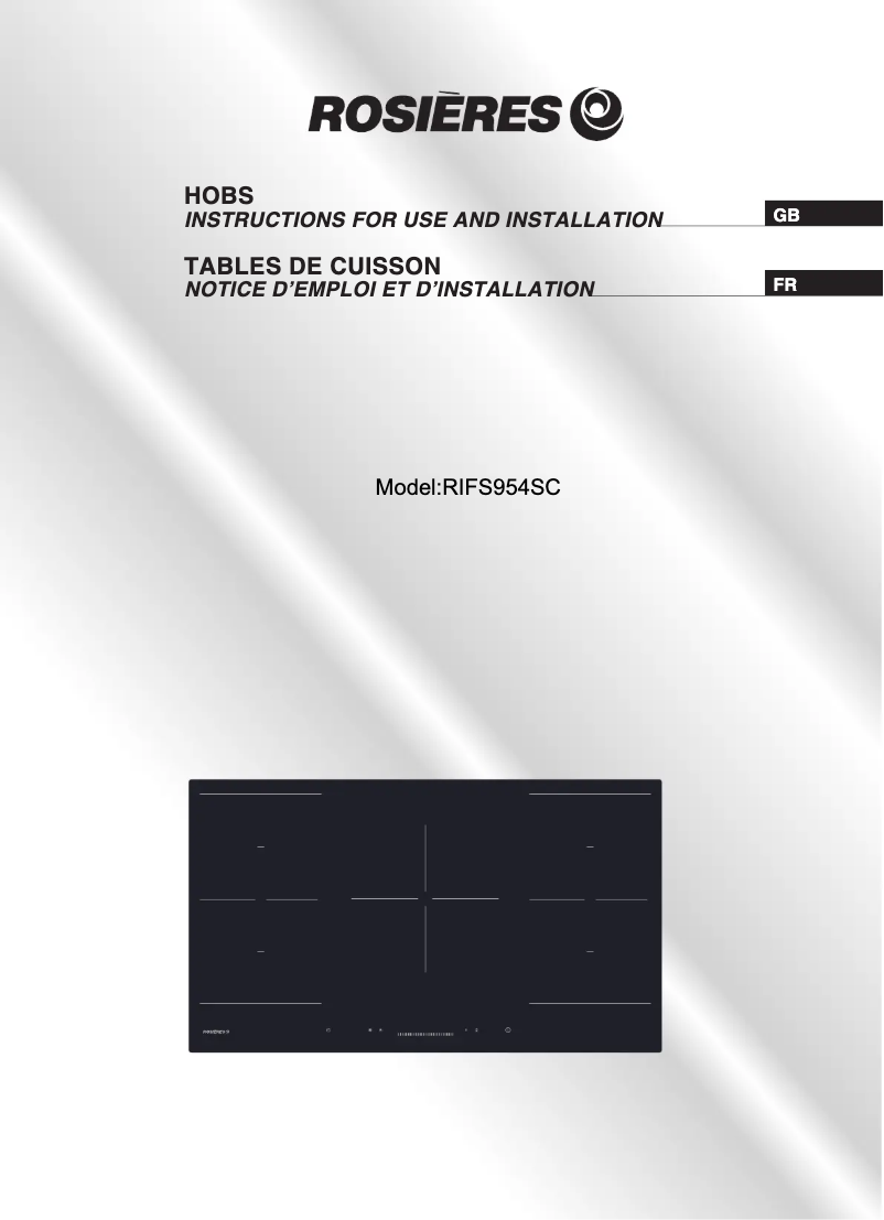 Image de la première page du manuel de l'appareil RIFS 954 SC