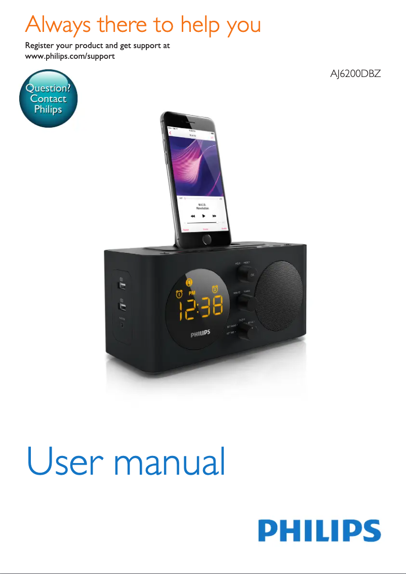 Page n°1 - Manuel utilisateur Philips AJ6200DBZ