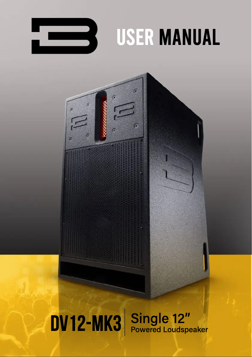 Page n°1 - Manuel utilisateur BASSBOSS DV12-MK3