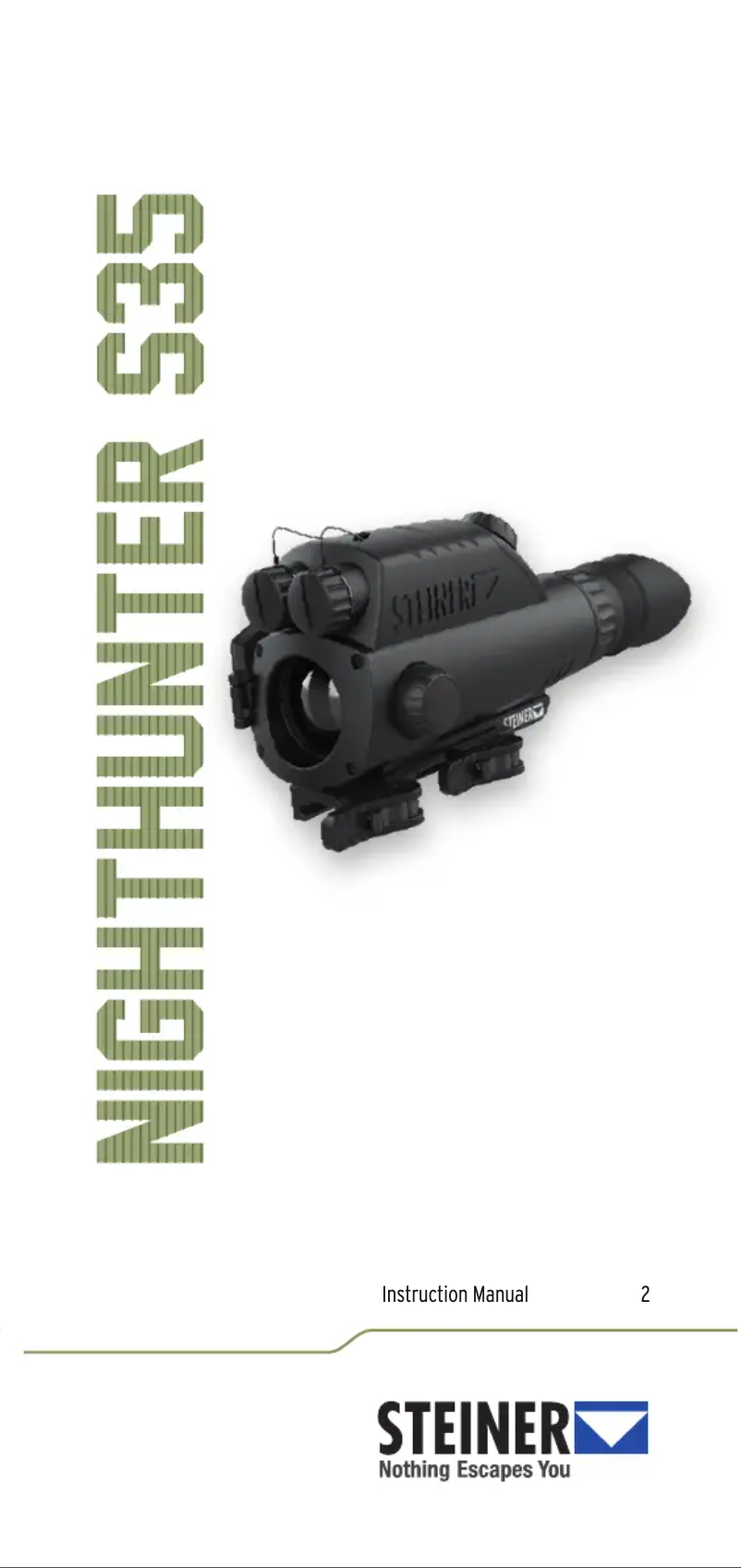 Page 1 de la notice Manuel utilisateur Steiner Nighthunter S35 Gen II