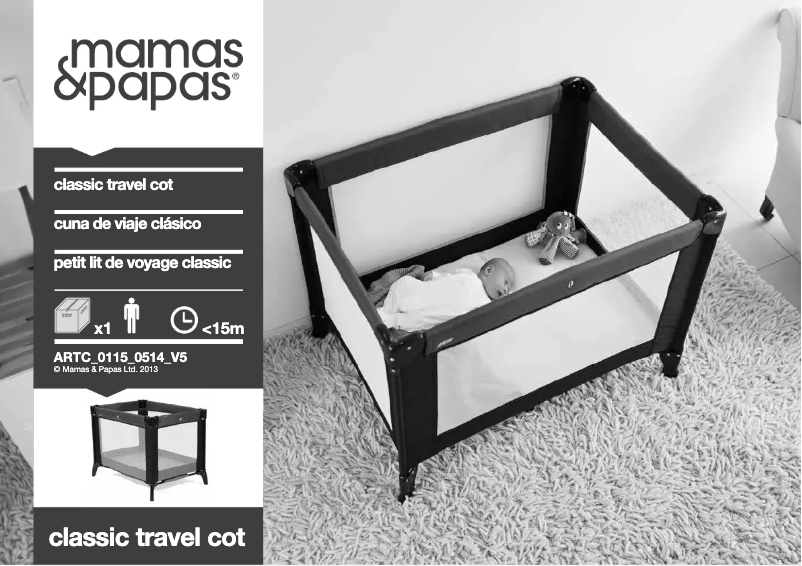 Page n°1 - Manuel utilisateur Mamas & Papas Classic Travel Cot