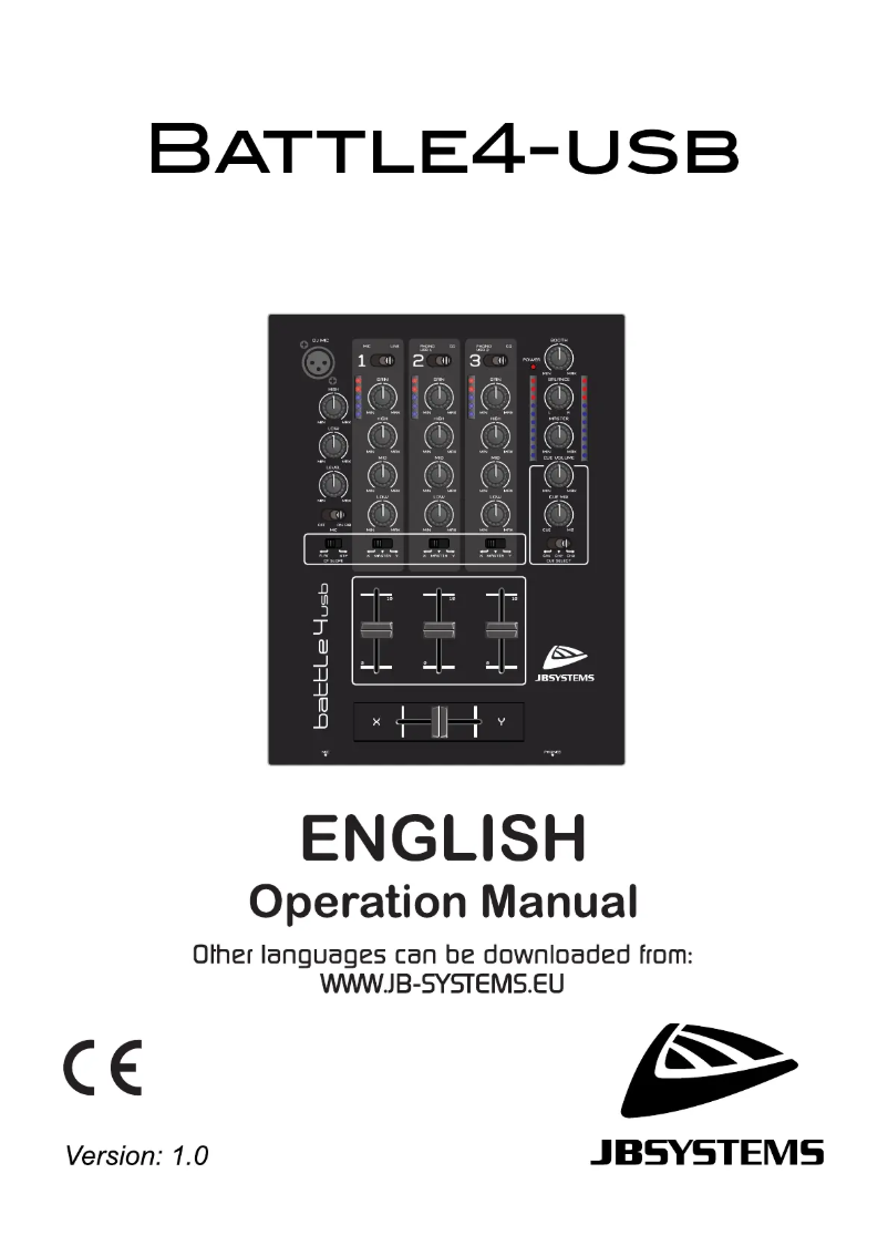 Page 1 de la notice Manuel utilisateur JB systems Battle 4 USB