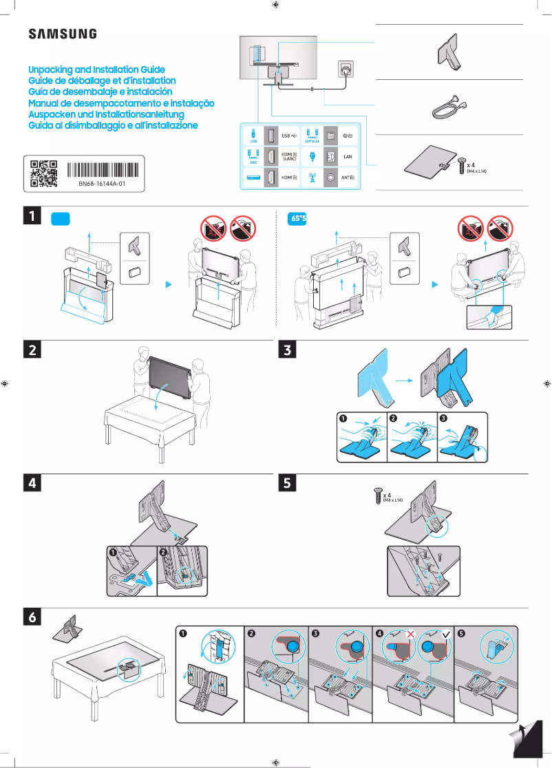 Página 1 del manual Manual de usuario Samsung QA55QN95CAK