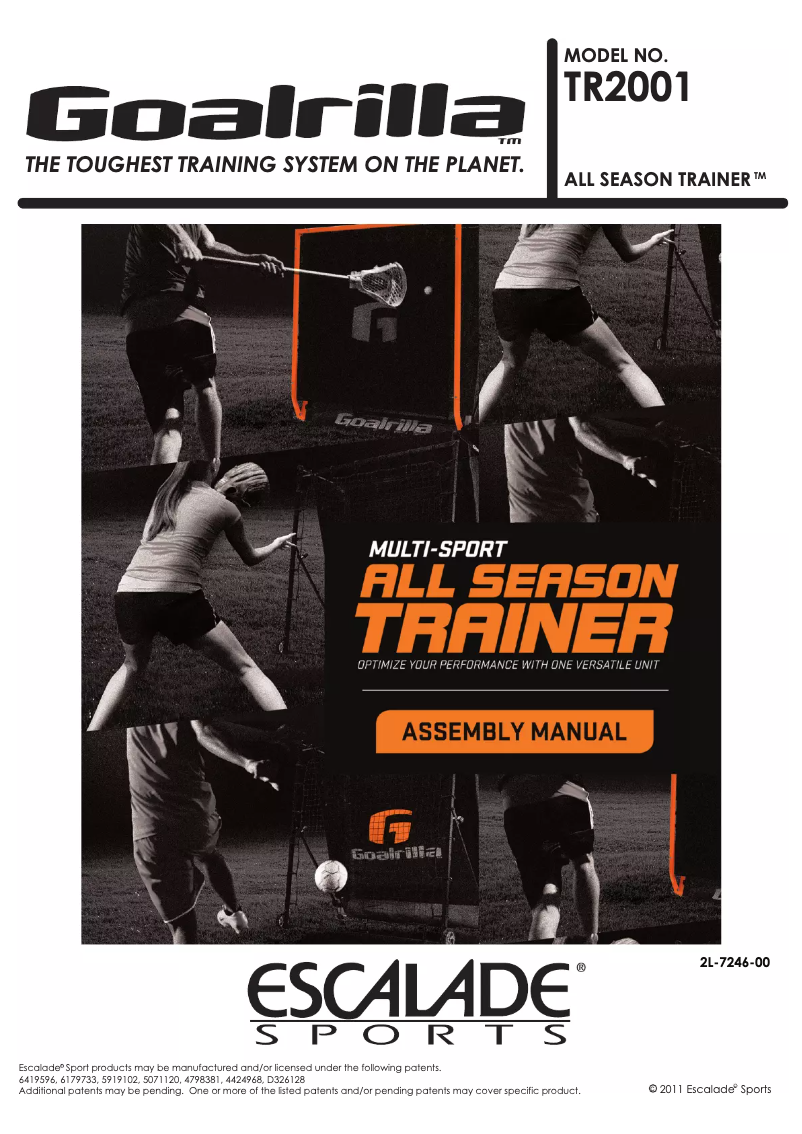 Page n°1 - Manuel utilisateur Goalrilla All Season Trainer TR2001