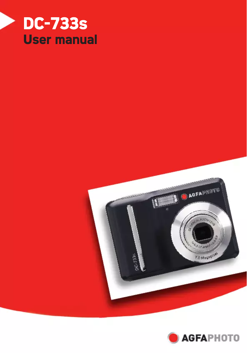 Page 1 de la notice Manuel utilisateur AgfaPhoto DC-733s