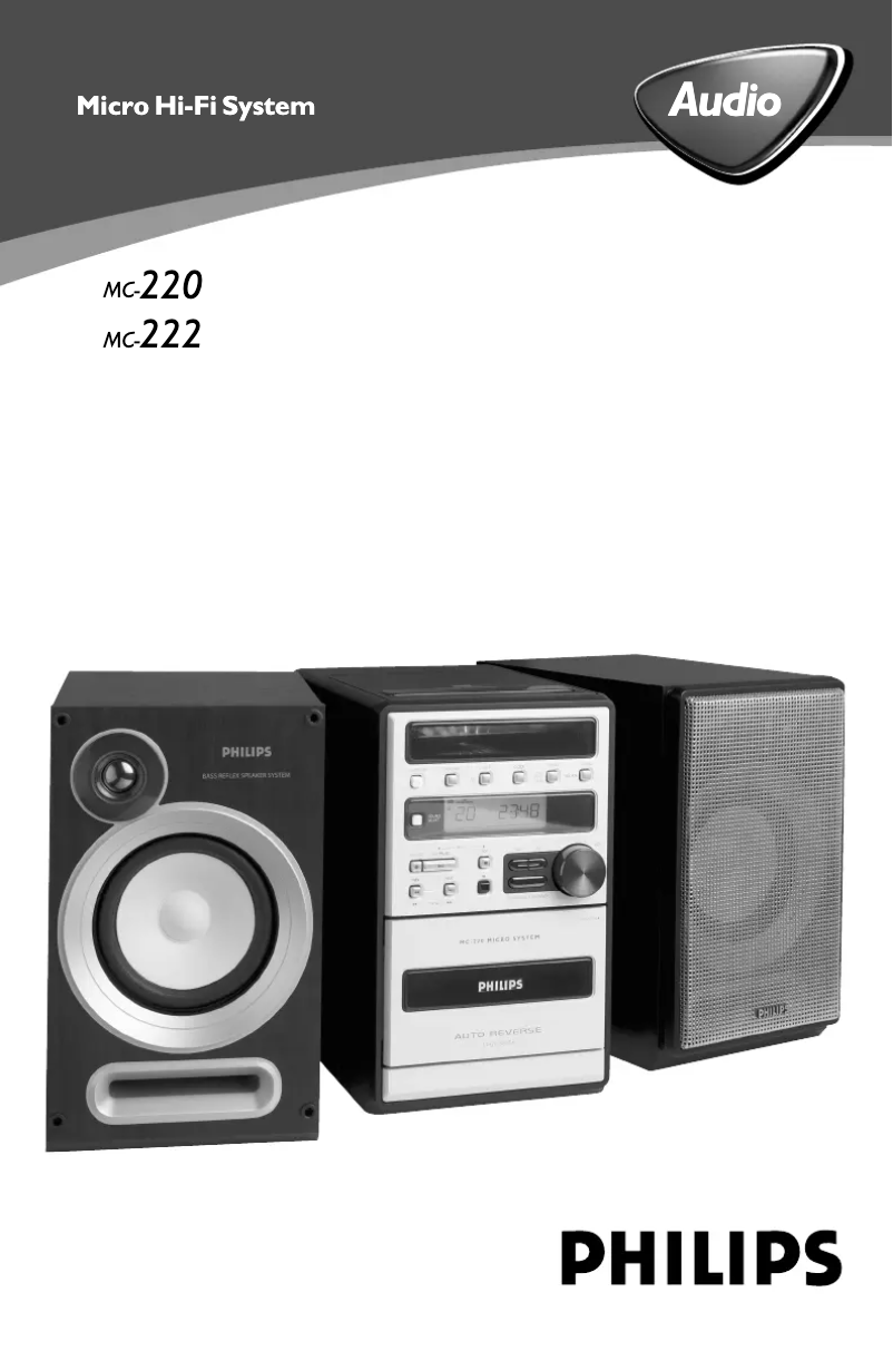 Página 1 del manual Manual de usuario Philips MC-222