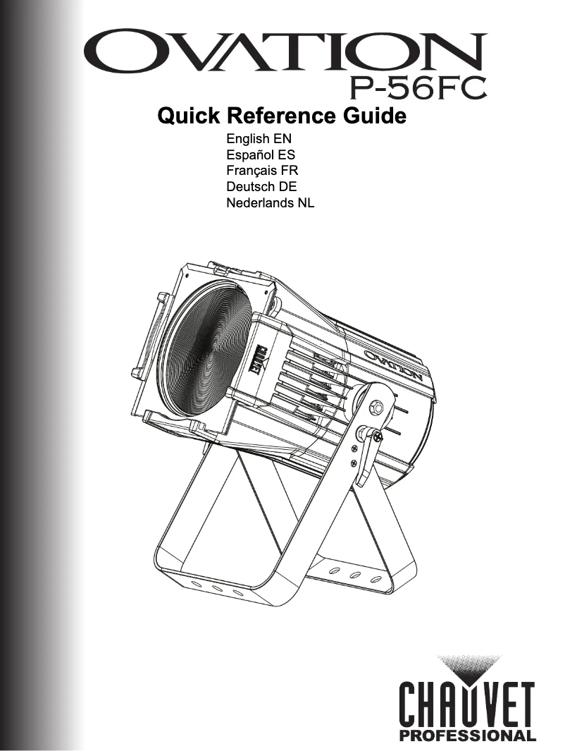 Página 1 del manual Manual de usuario Chauvet Ovation P-56FC