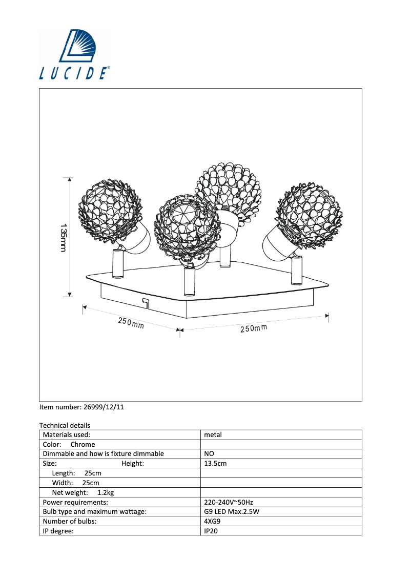 Image de la première page du manuel de l'appareil Kyra 26999/12/11