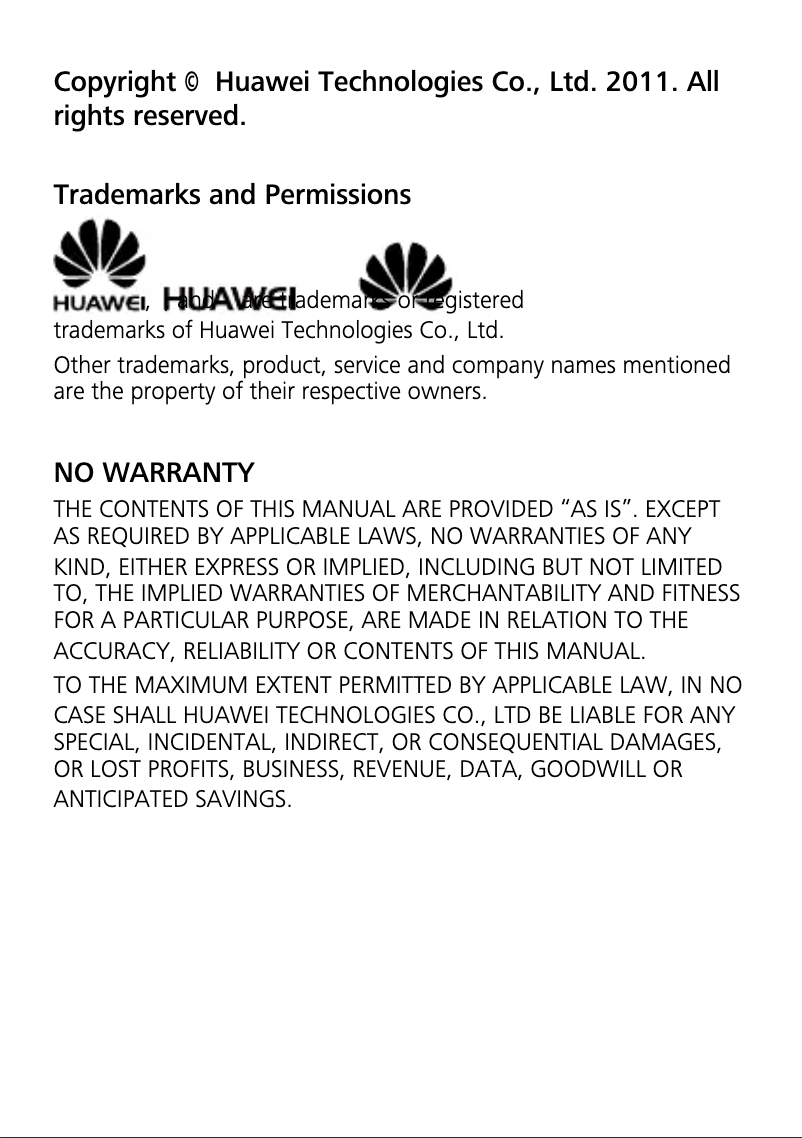 Page n°1 - Manuel utilisateur Huawei G6609