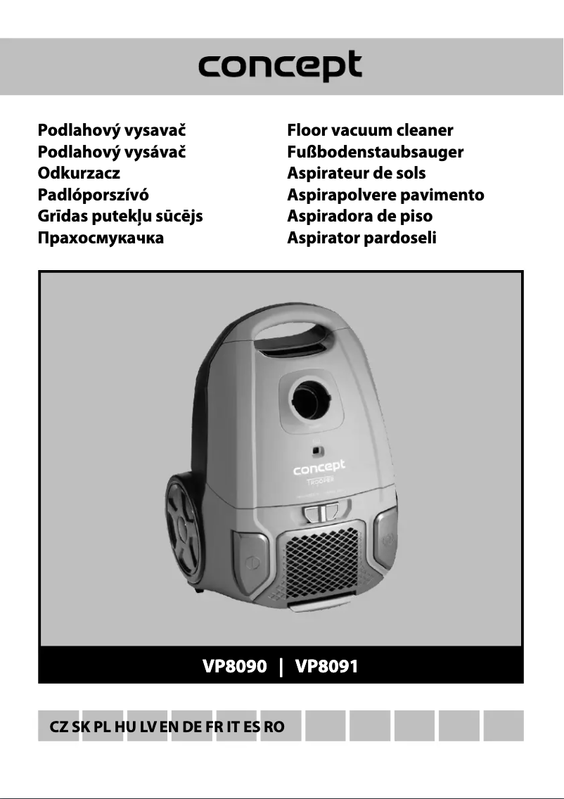 Page n°1 - Manuel utilisateur Concept VP8091