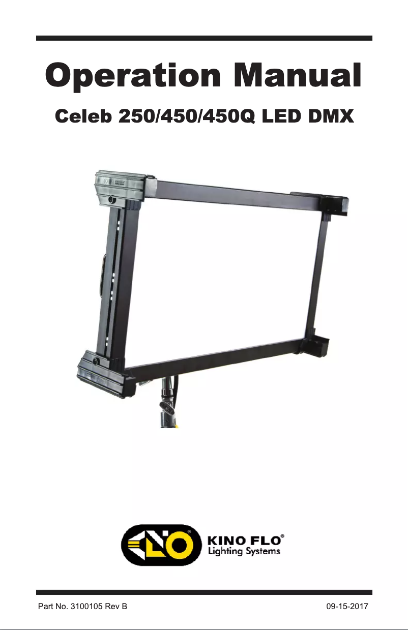 Image de la première page du manuel de l'appareil Celeb 450Q LED