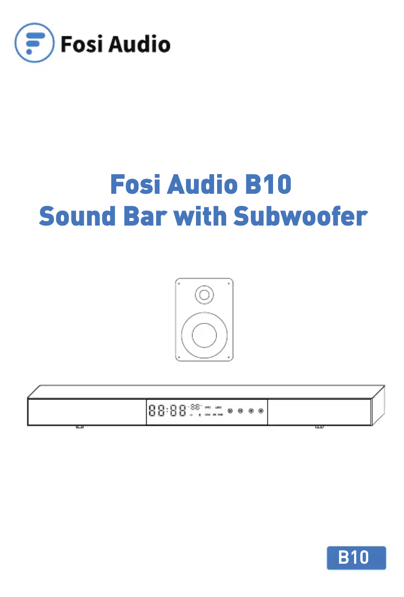 Page n°1 - Manuel utilisateur Fosi Audio B10