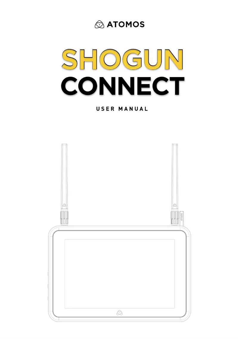 Image de la première page du manuel de l'appareil Shogun Connect