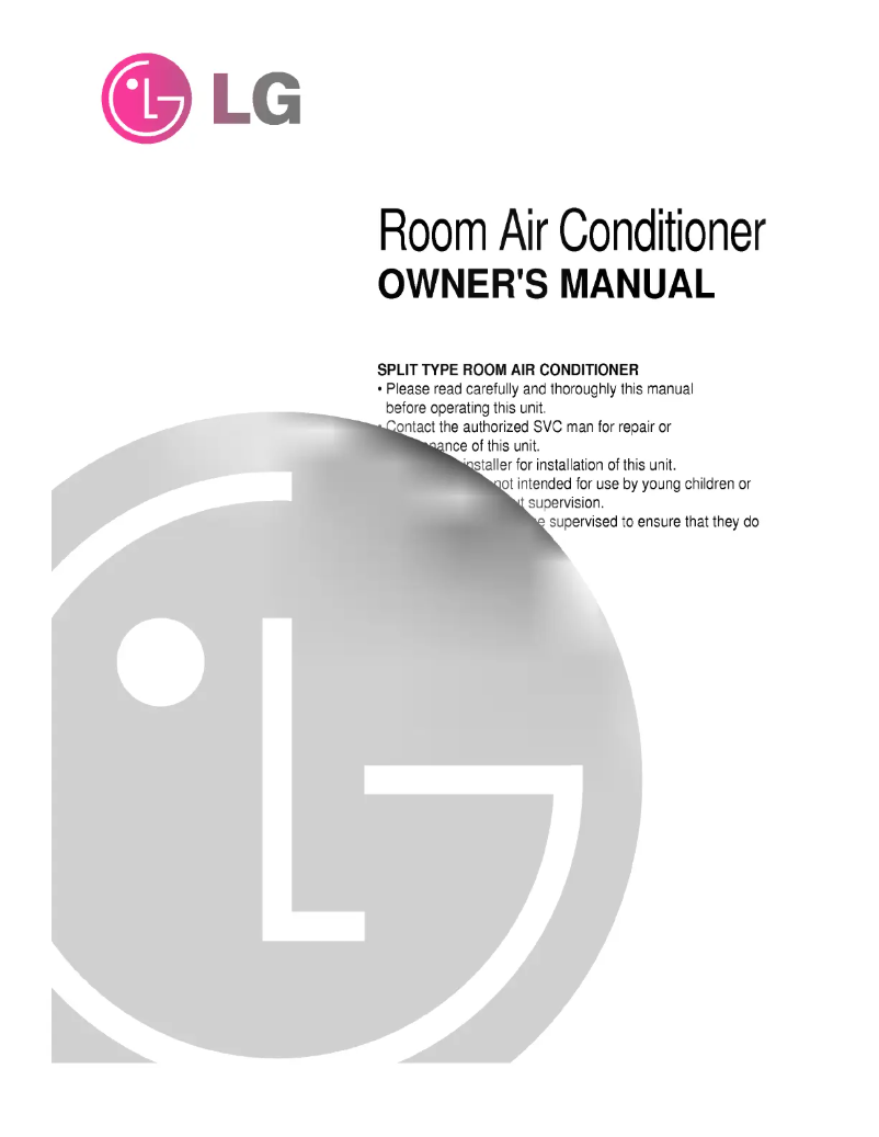 Page n°1 - Manuel utilisateur LG LS-H0560CL