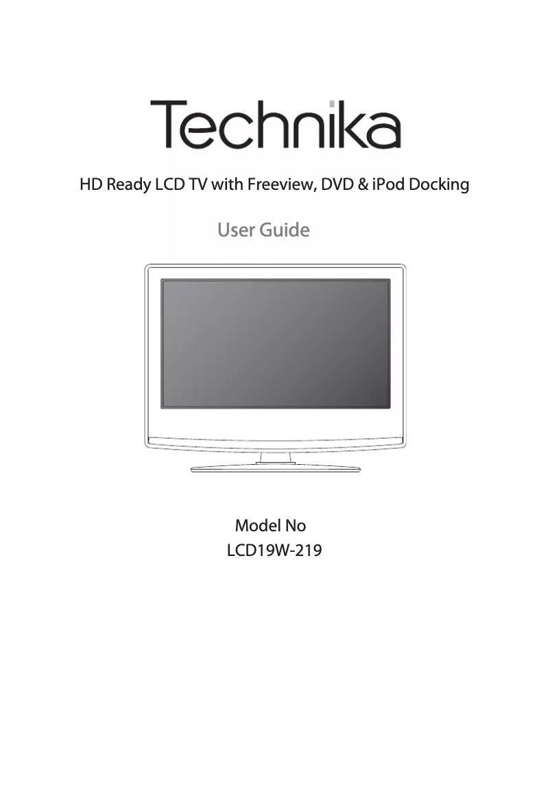 Image de la première page du manuel de l'appareil LCD19W-219