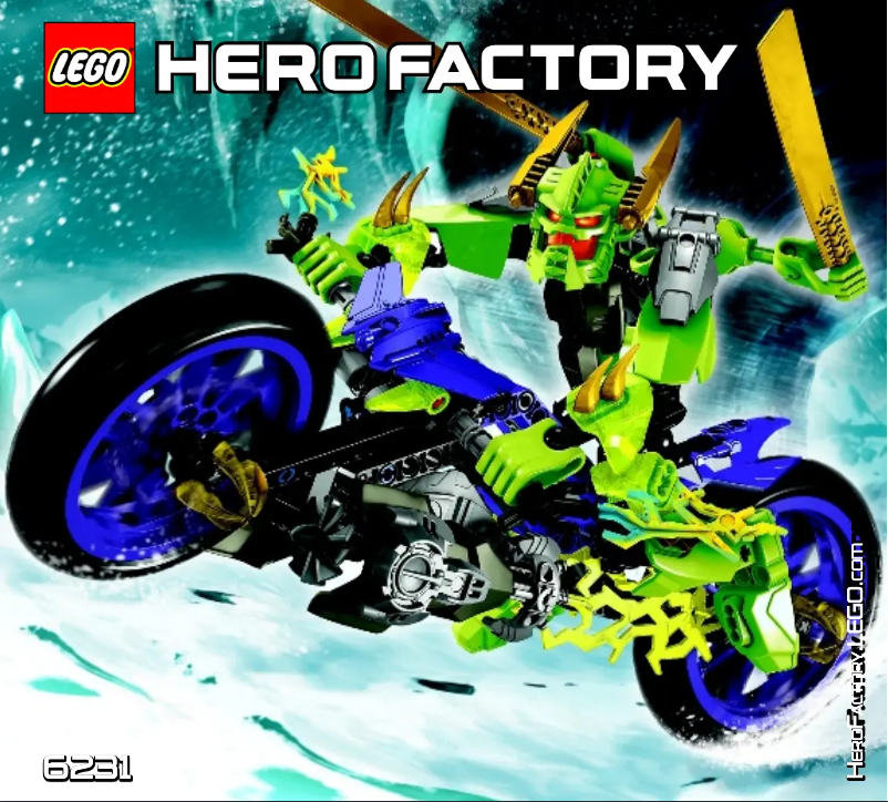 Page 1 of the manual User Manual Lego Hero Factory 6231