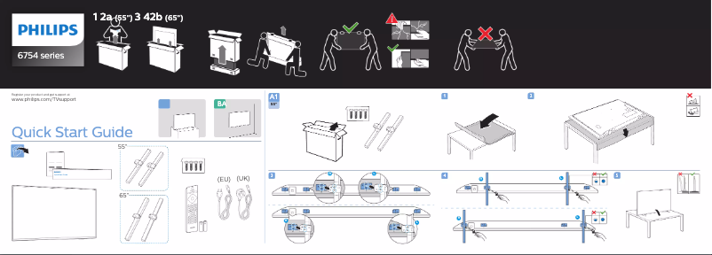 Image de la première page du manuel de l'appareil 55PUS6754