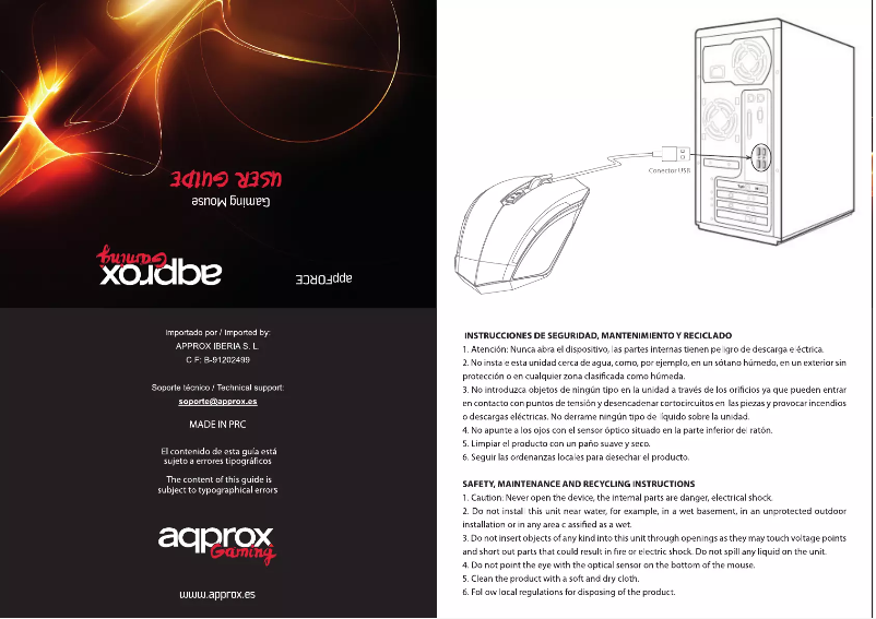 Page 1 de la notice Manuel utilisateur Approx APPforce