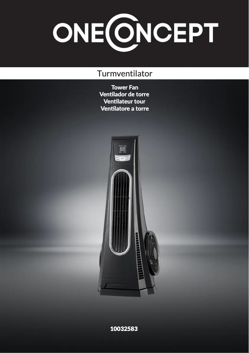 Page 1 de la notice Manuel utilisateur OneConcept Blown Away