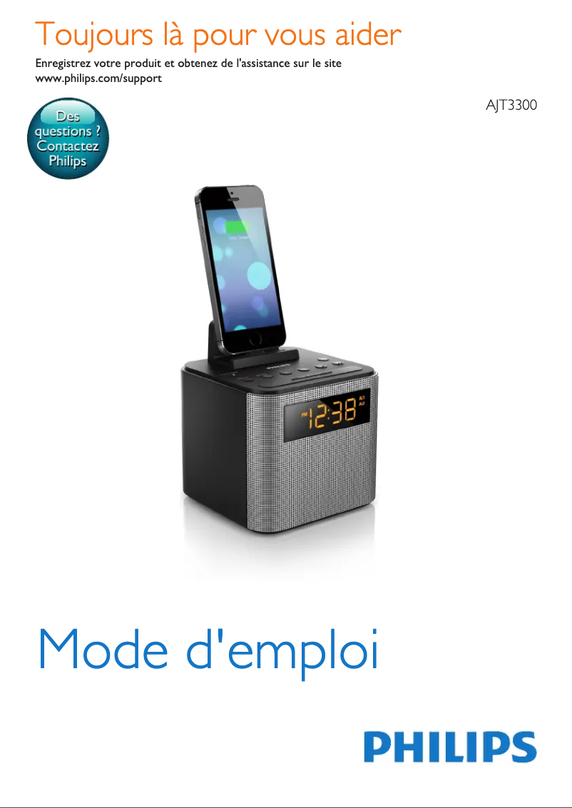 Page n°1 - Manuel utilisateur Philips AJT3300