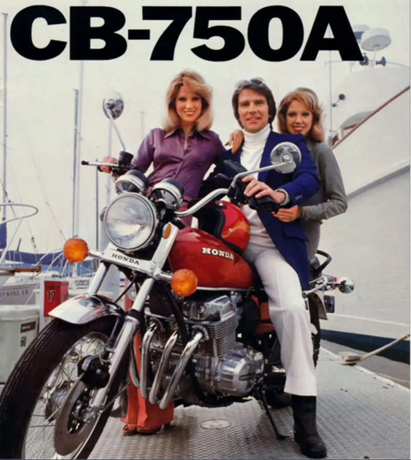 Image de la première page du manuel de l'appareil CB750A (1976)