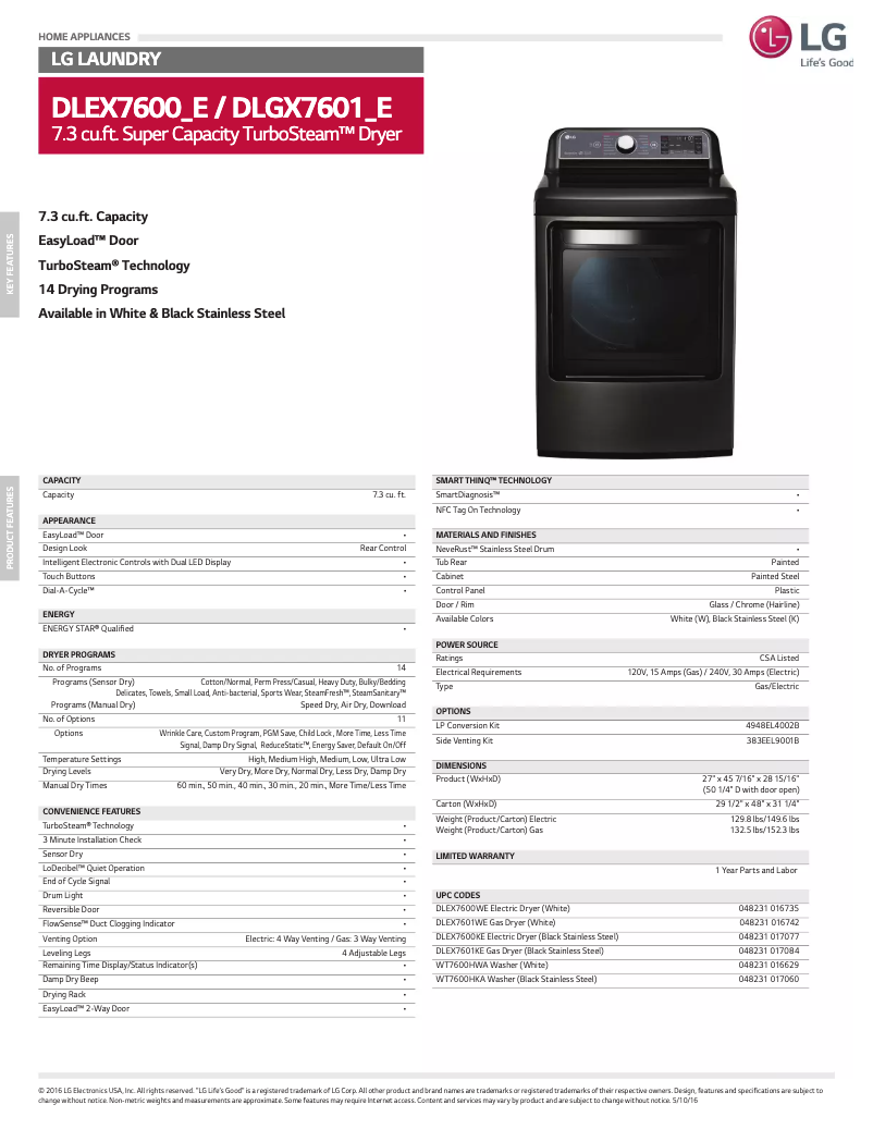 Image de la première page du manuel de l'appareil DLEX7600