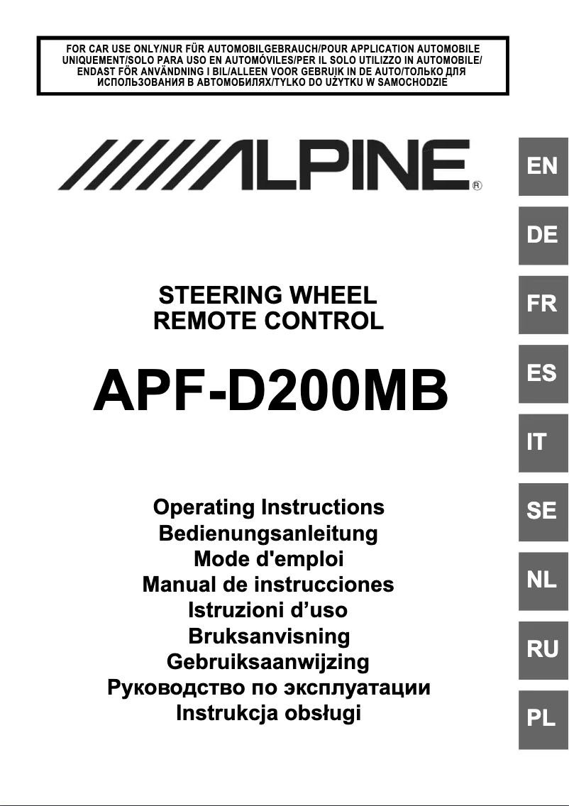 Página 1 del manual Manual de usuario Alpine KIT-8MB