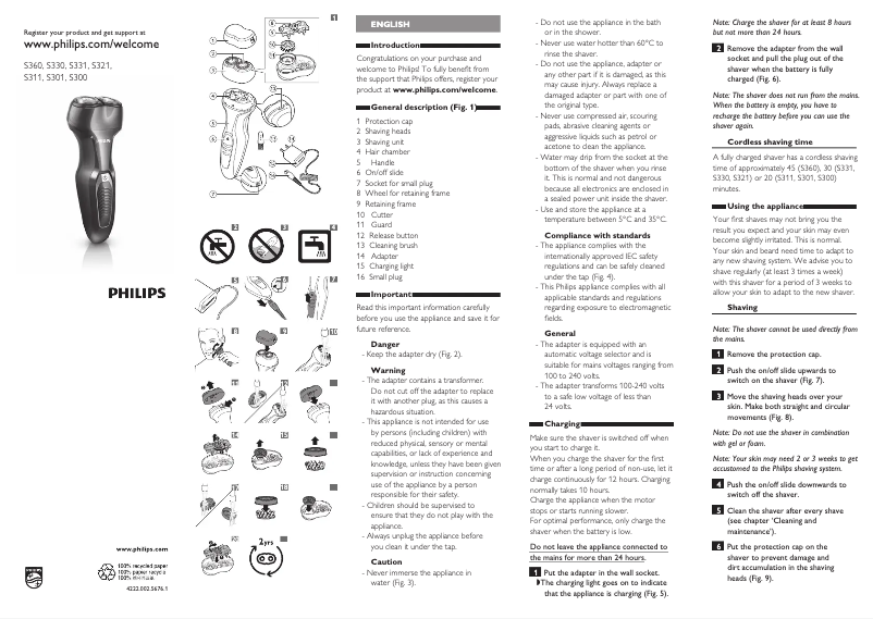 Image de la première page du manuel de l'appareil S330