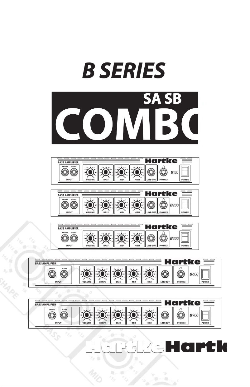Page n°1 - Manuel utilisateur Hartke B150
