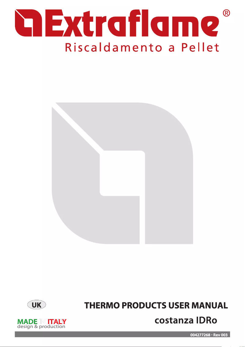 Imagen de la primera página del manual del dispositivo Costanza IDRo