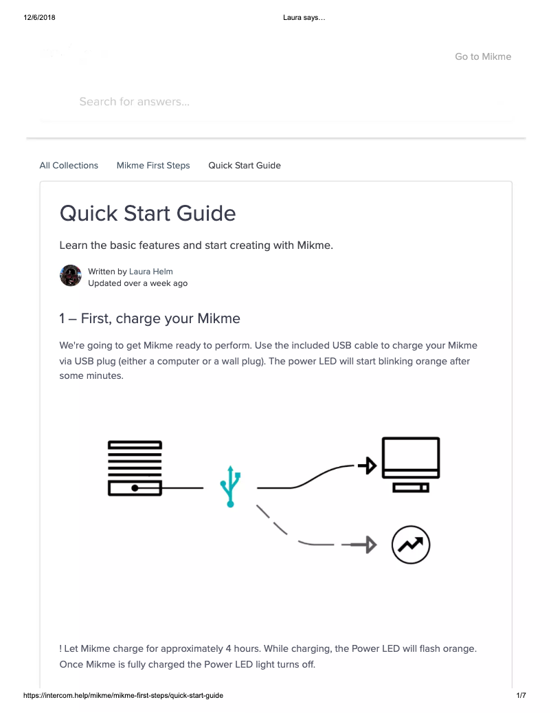 Page 1 de la notice Manuel utilisateur Mikme BlackSilver