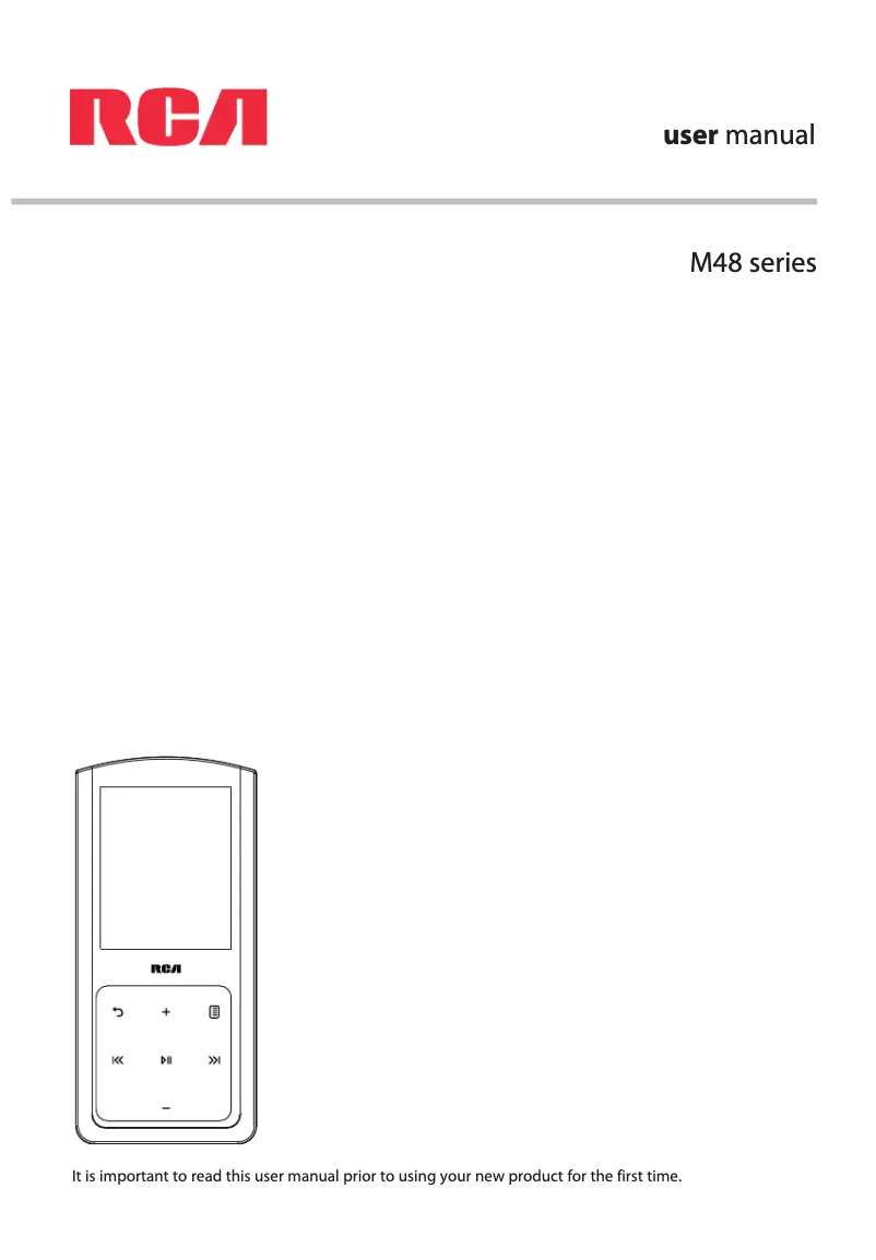 Page n°1 - Manuel utilisateur RCA M4804R