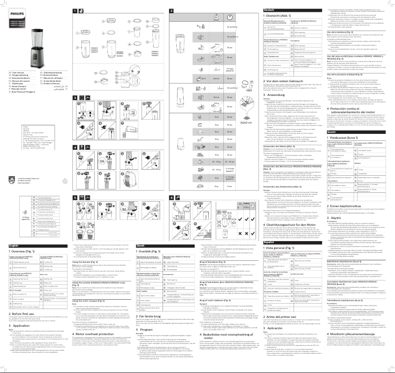 Image de la première page du manuel de l'appareil Daily Collection HR2616