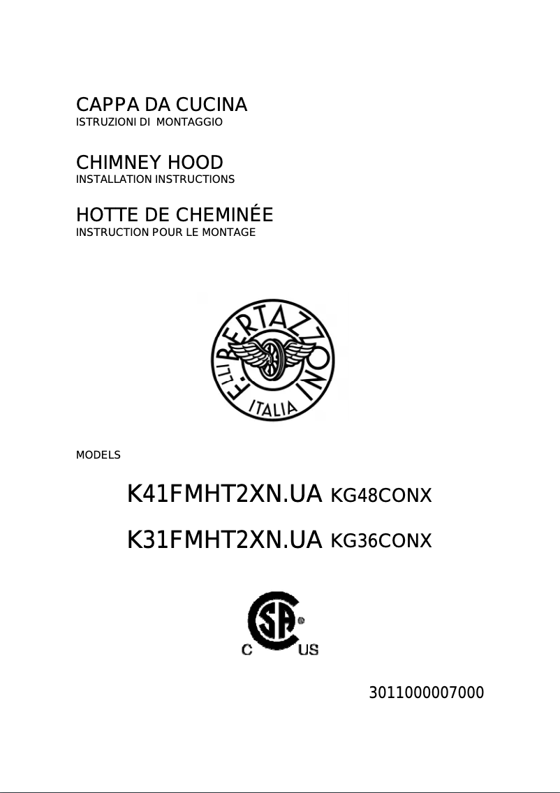 Image de la première page du manuel de l'appareil KG36CONX