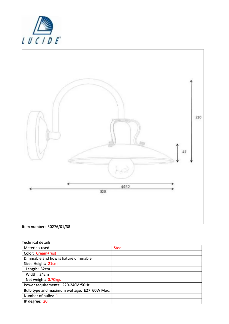 Page n°1 - Manuel utilisateur Lucide Römer