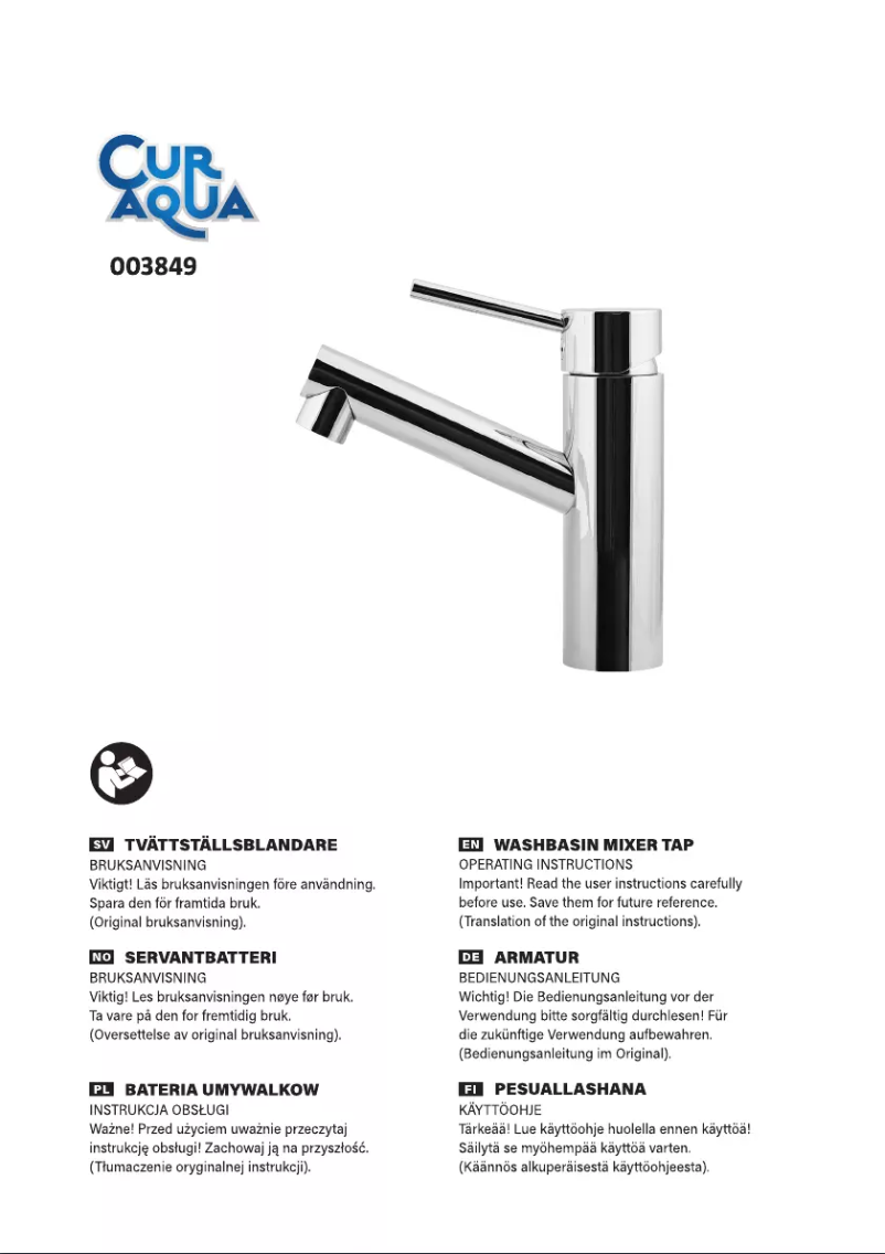 Imagen de la primera página del manual del dispositivo 003-849