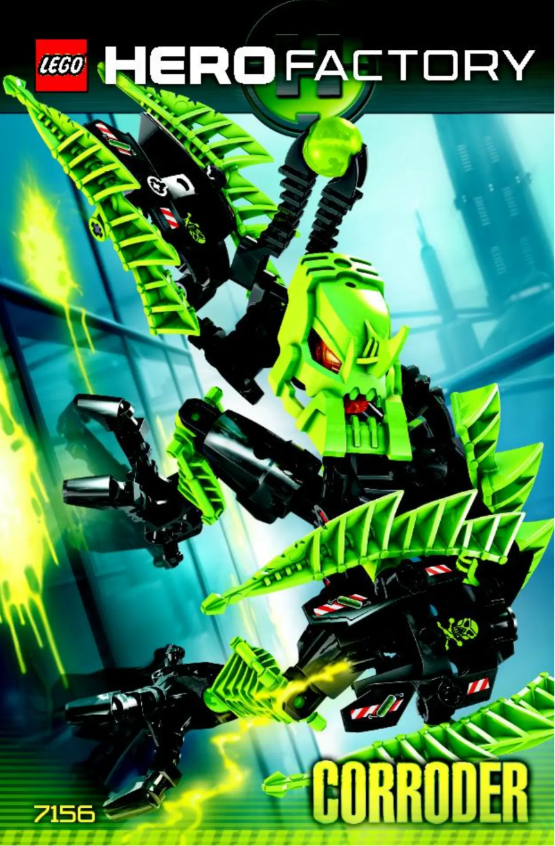 Image de la première page du manuel de l'appareil Hero Factory 7156