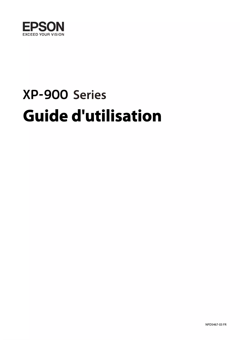 Imagen de la primera página del manual del dispositivo Expression Premium XP-900